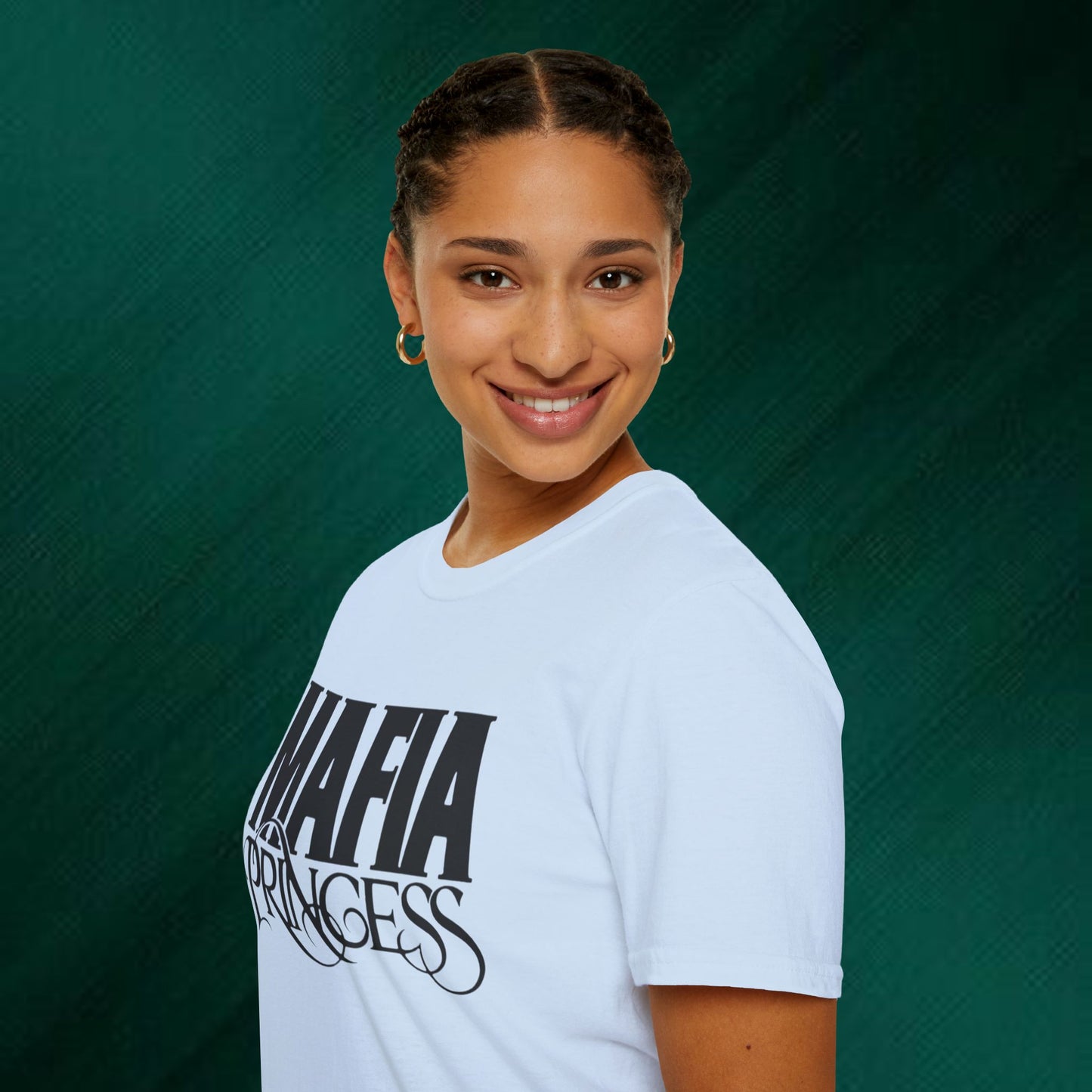 Mafia Princess T‑Shirt — Bold Vintage Script Graphic Tee for Women