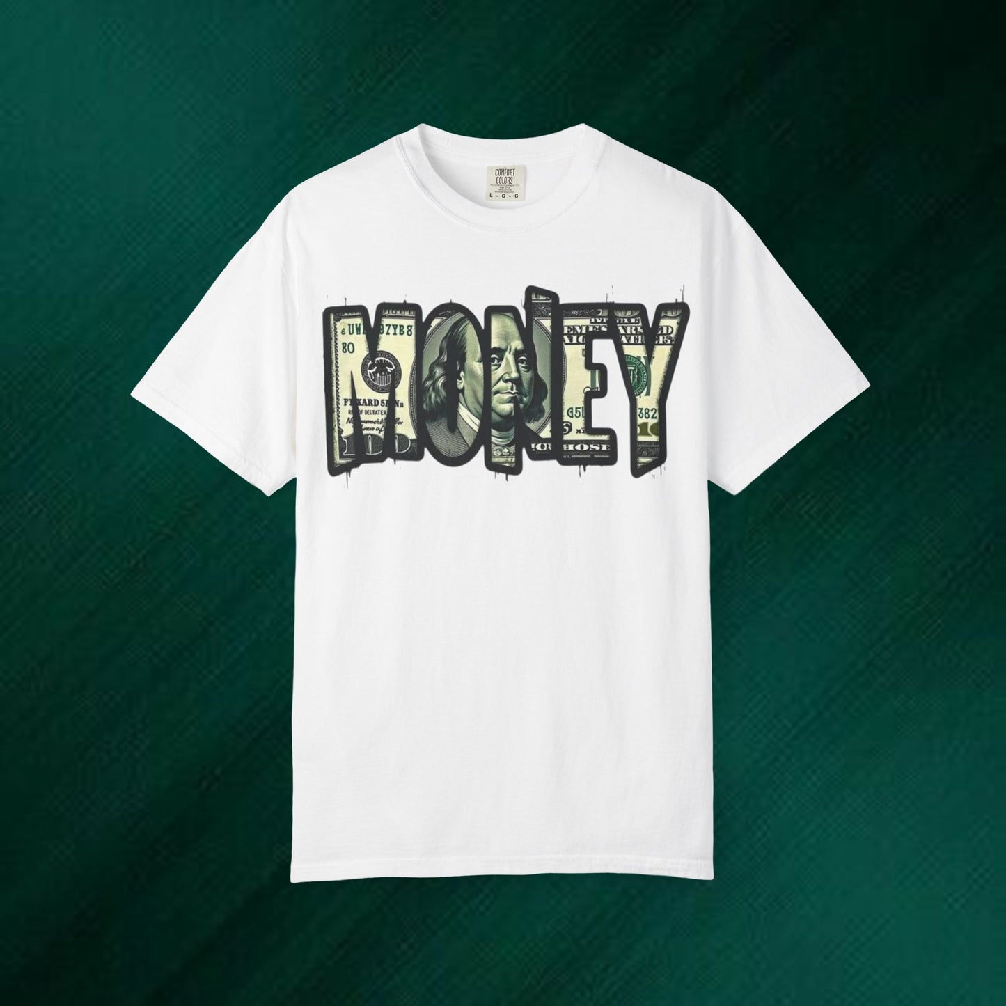 Money Graphic T-Shirt — Bold Banknote Logo Tee