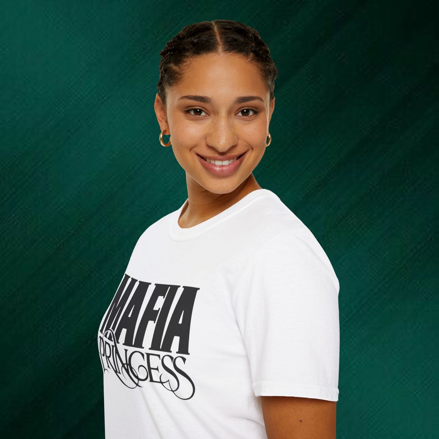 Mafia Princess T‑Shirt — Bold Vintage Script Graphic Tee for Women