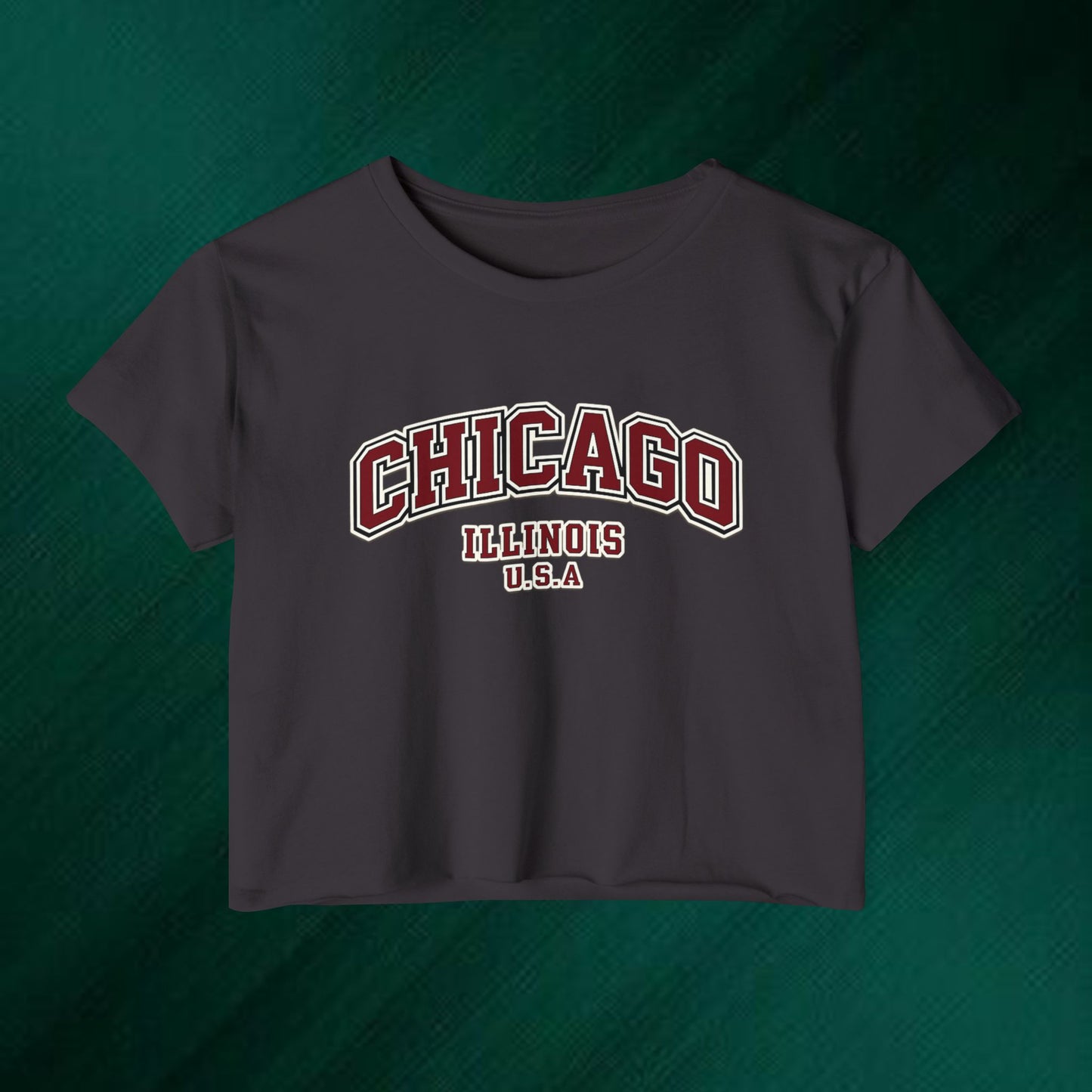 Chicago Illinois Crop Top — Women's Festival City Tee