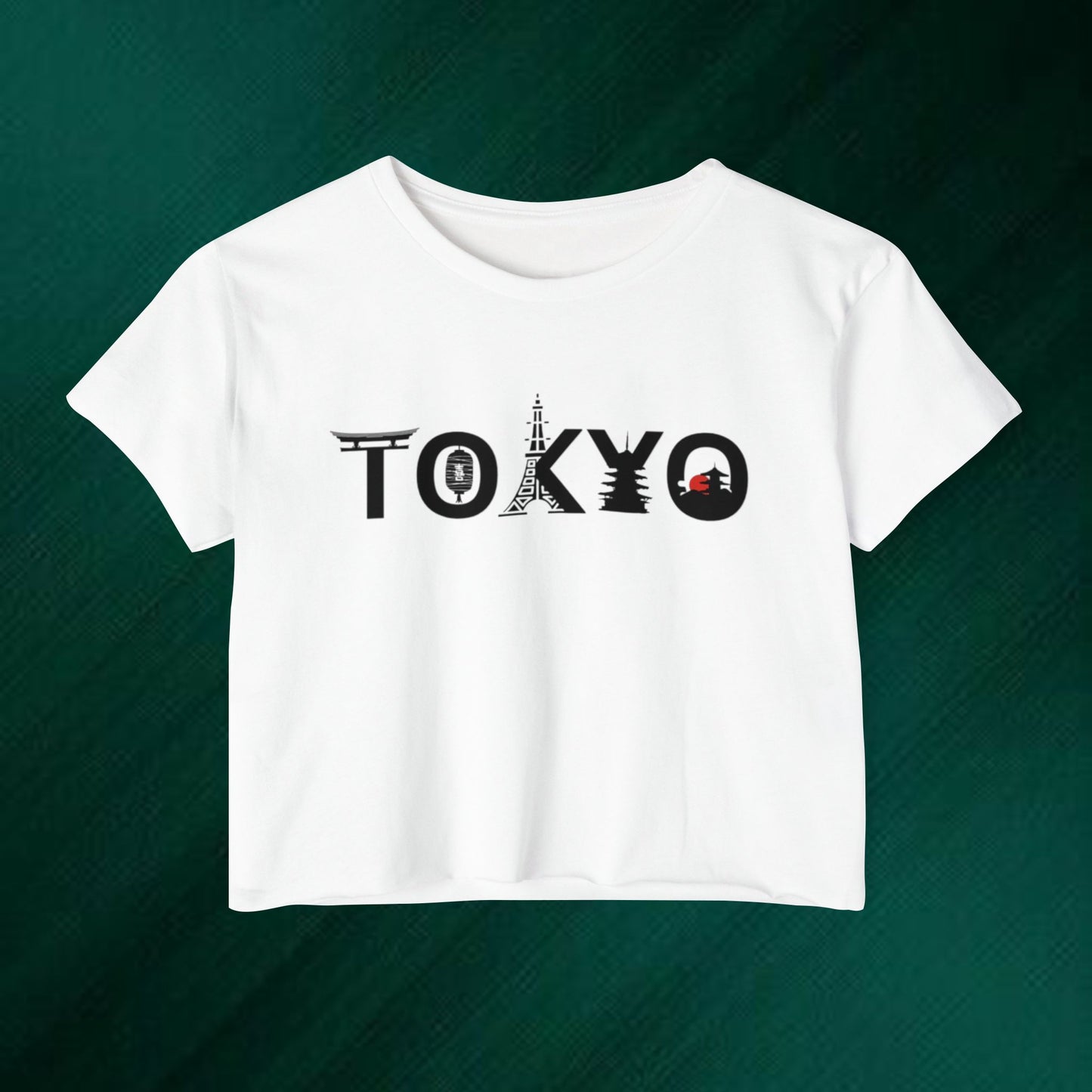 Tokyo Graphic Crop Top — Women's Festival Tee
