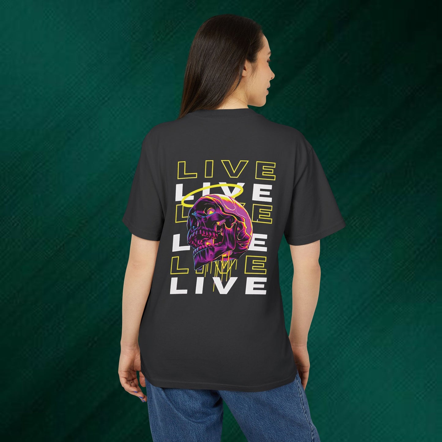 Live Love Flower Tee — Vintage Faded Graphic T-Shirt