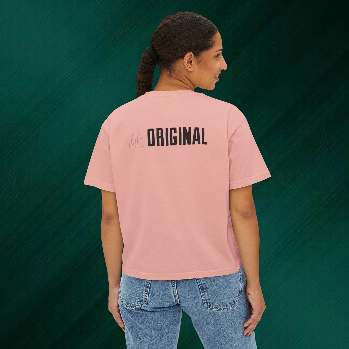 Peeking Black Cat Tee | boxy women's tee