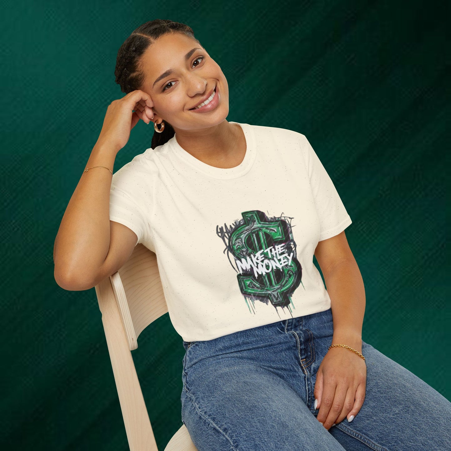 Make The Money Graphic T-Shirt — Streetwear Dollar Sign Design