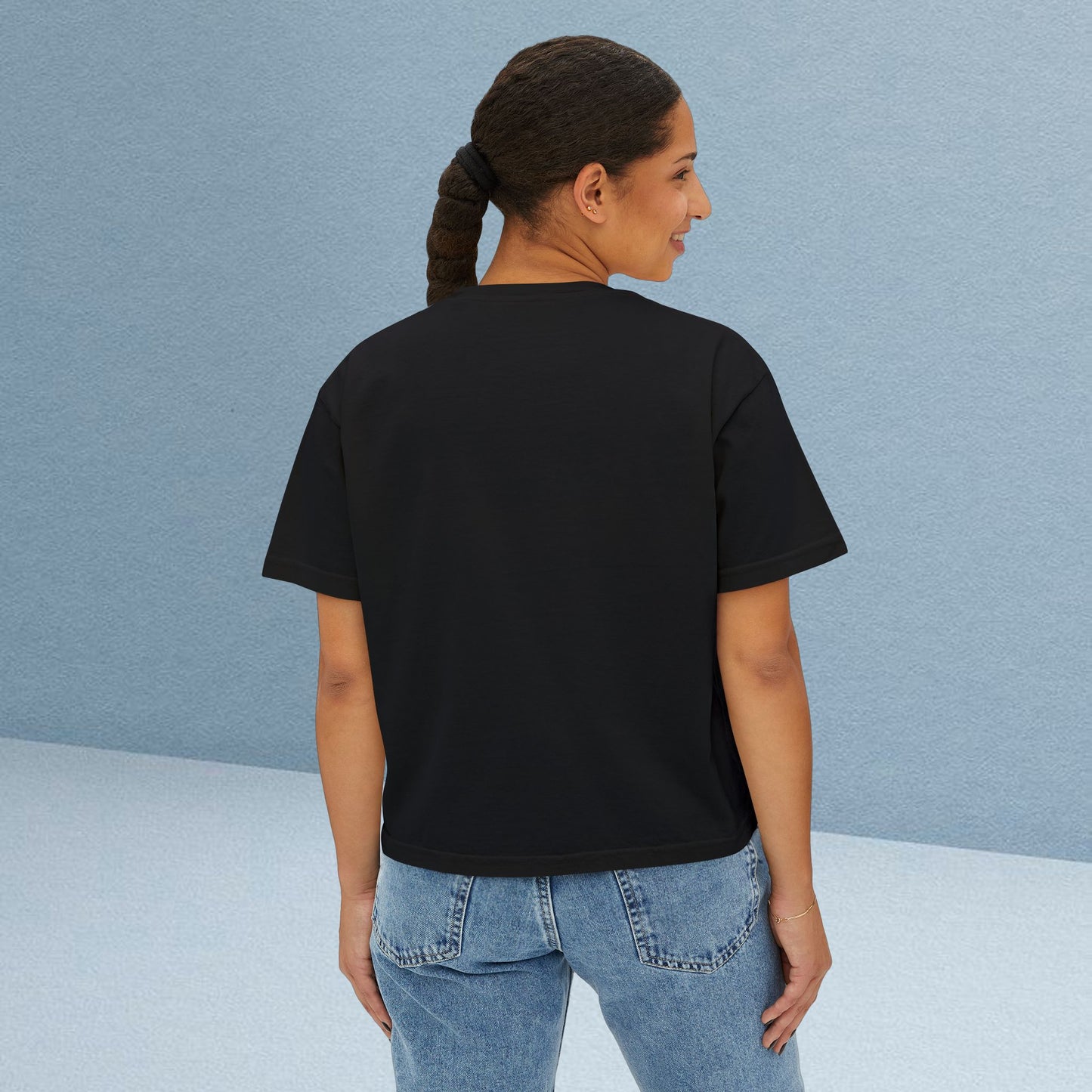 Relax Bear Women's Boxy Tee — Cute 'Relax' Graphic Casual Crop T‑Shirt