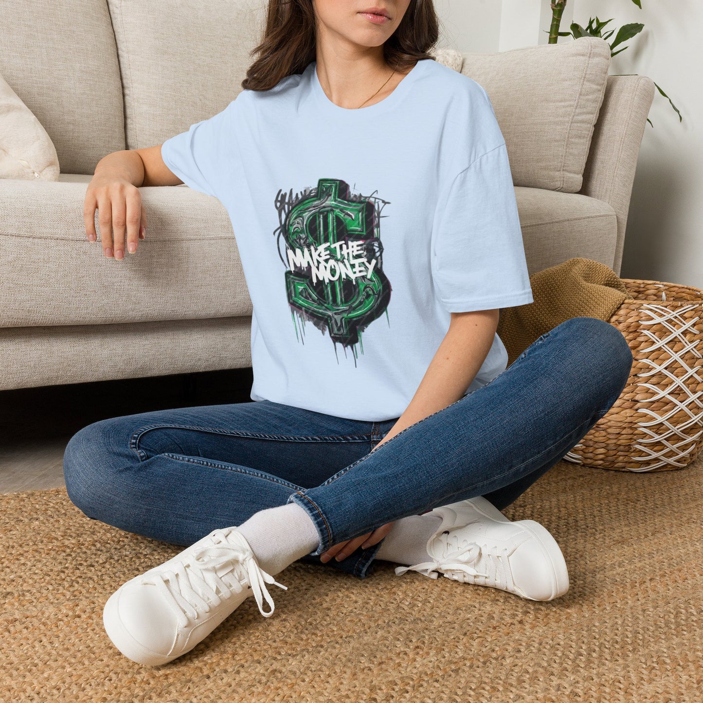 Make The Money Graphic T-Shirt — Streetwear Dollar Sign Design