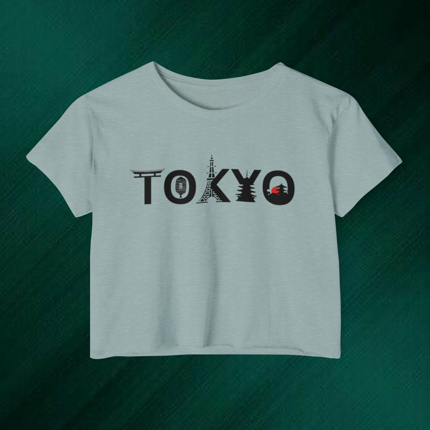 Tokyo Graphic Crop Top — Women's Festival Tee