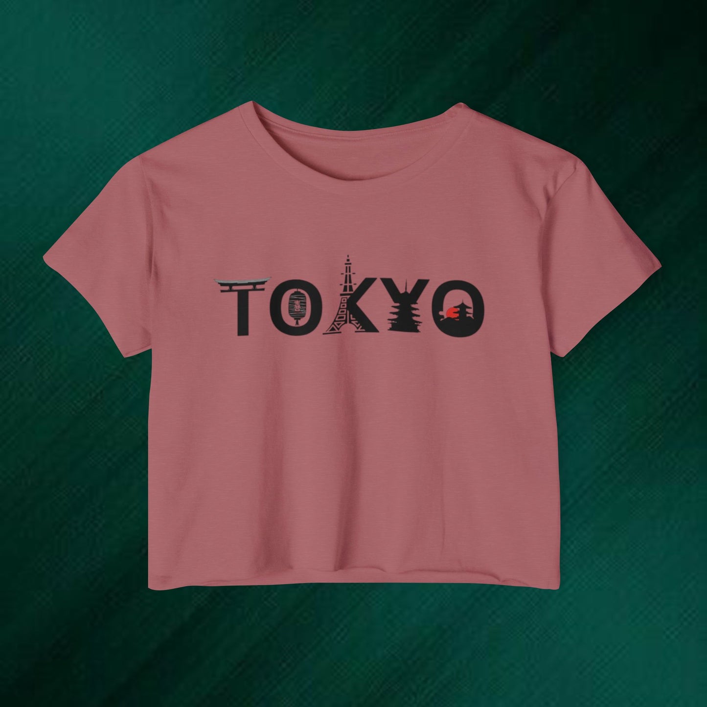 Tokyo Graphic Crop Top — Women's Festival Tee