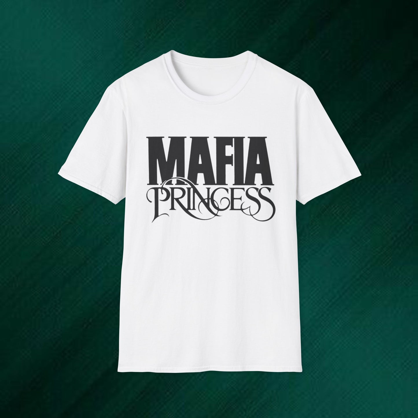 Mafia Princess T‑Shirt — Bold Vintage Script Graphic Tee for Women