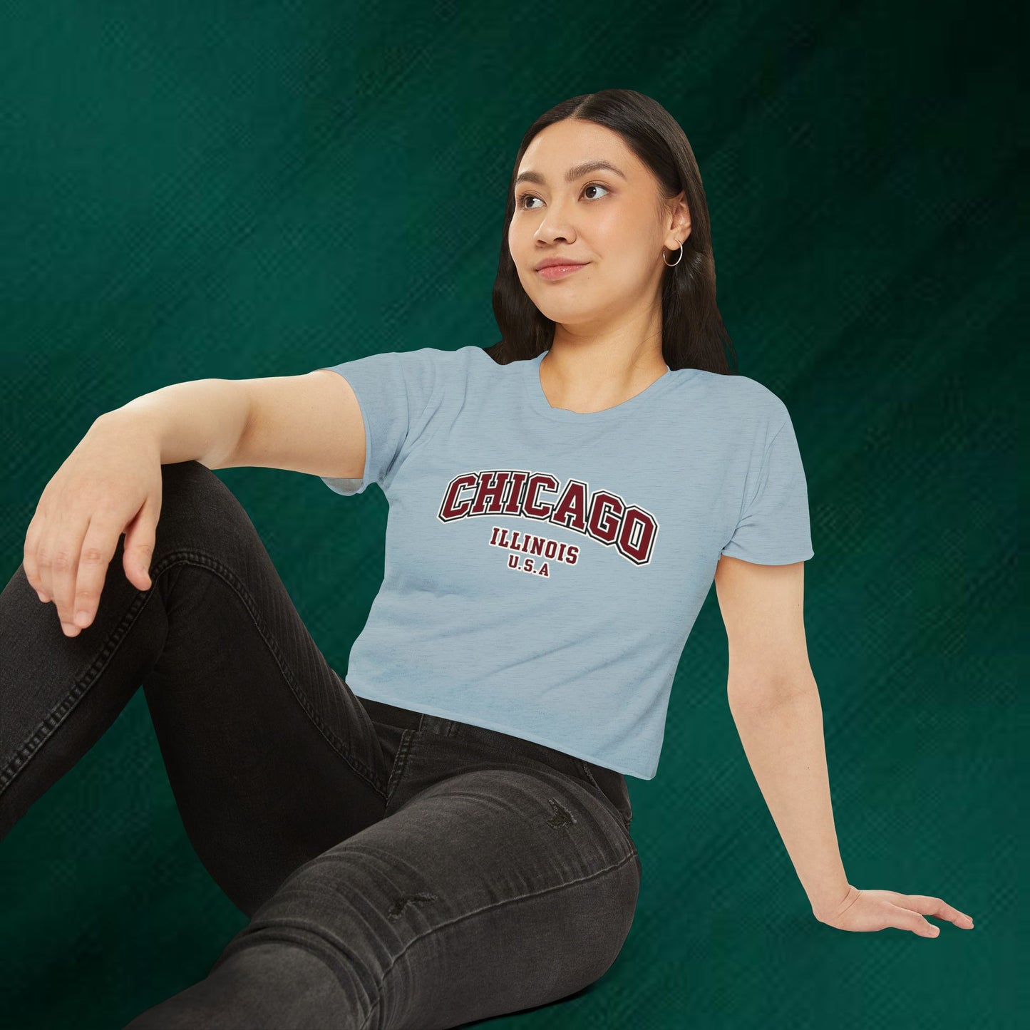 Chicago Illinois Crop Top — Women's Festival City Tee