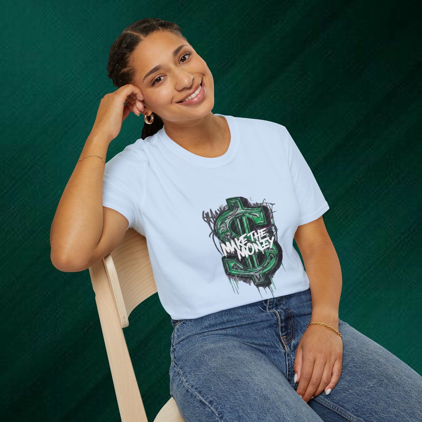Make The Money Graphic T-Shirt — Streetwear Dollar Sign Design