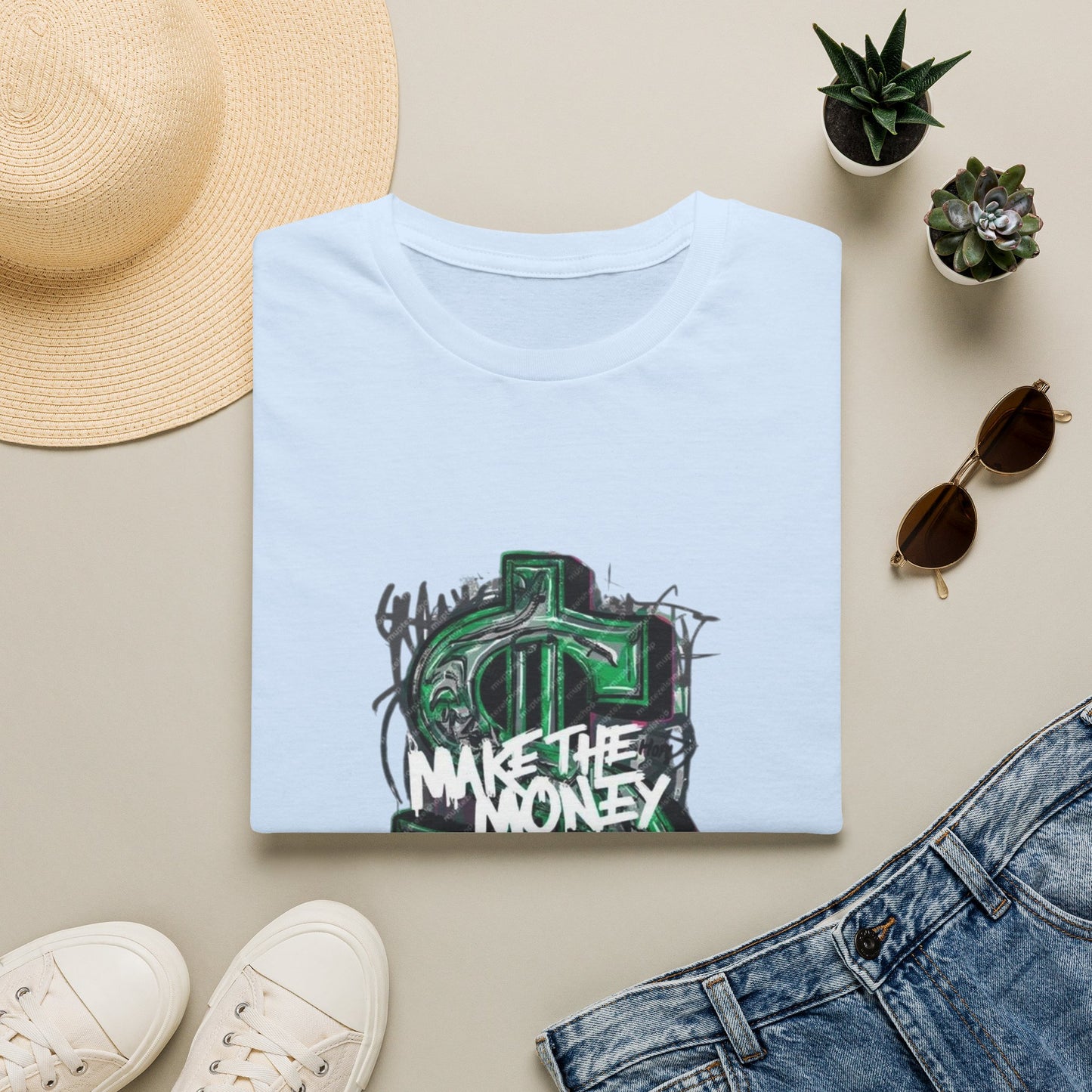 Make The Money Graphic T-Shirt — Streetwear Dollar Sign Design