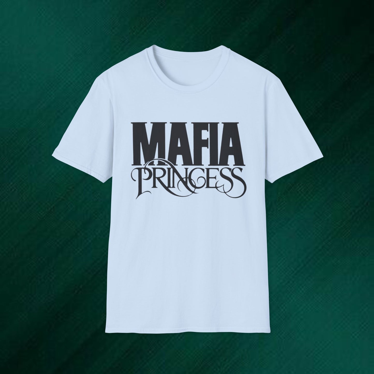 Mafia Princess T‑Shirt — Bold Vintage Script Graphic Tee for Women