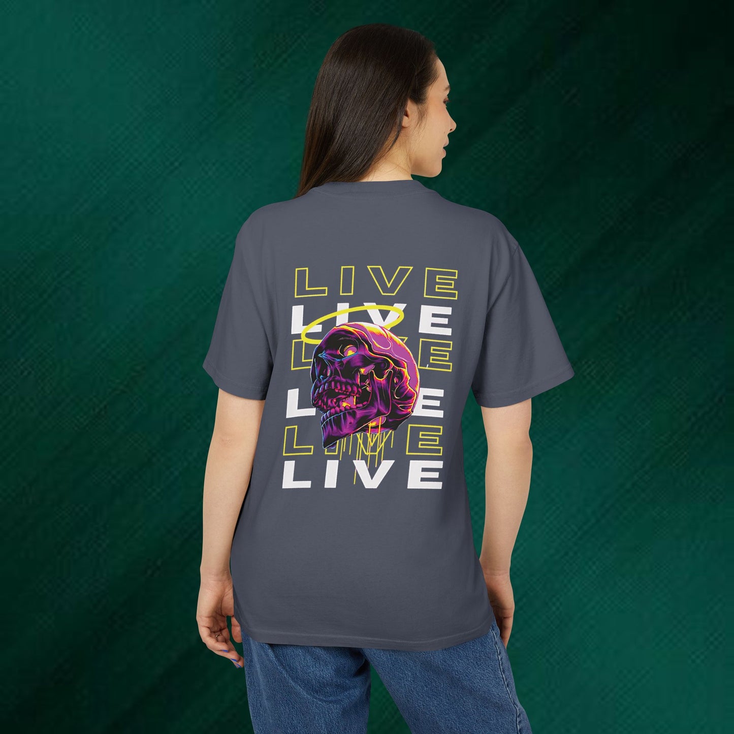 Live Love Flower Tee — Vintage Faded Graphic T-Shirt