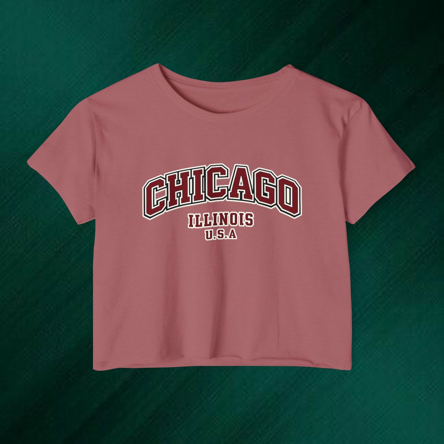 Chicago Illinois Crop Top — Women's Festival City Tee