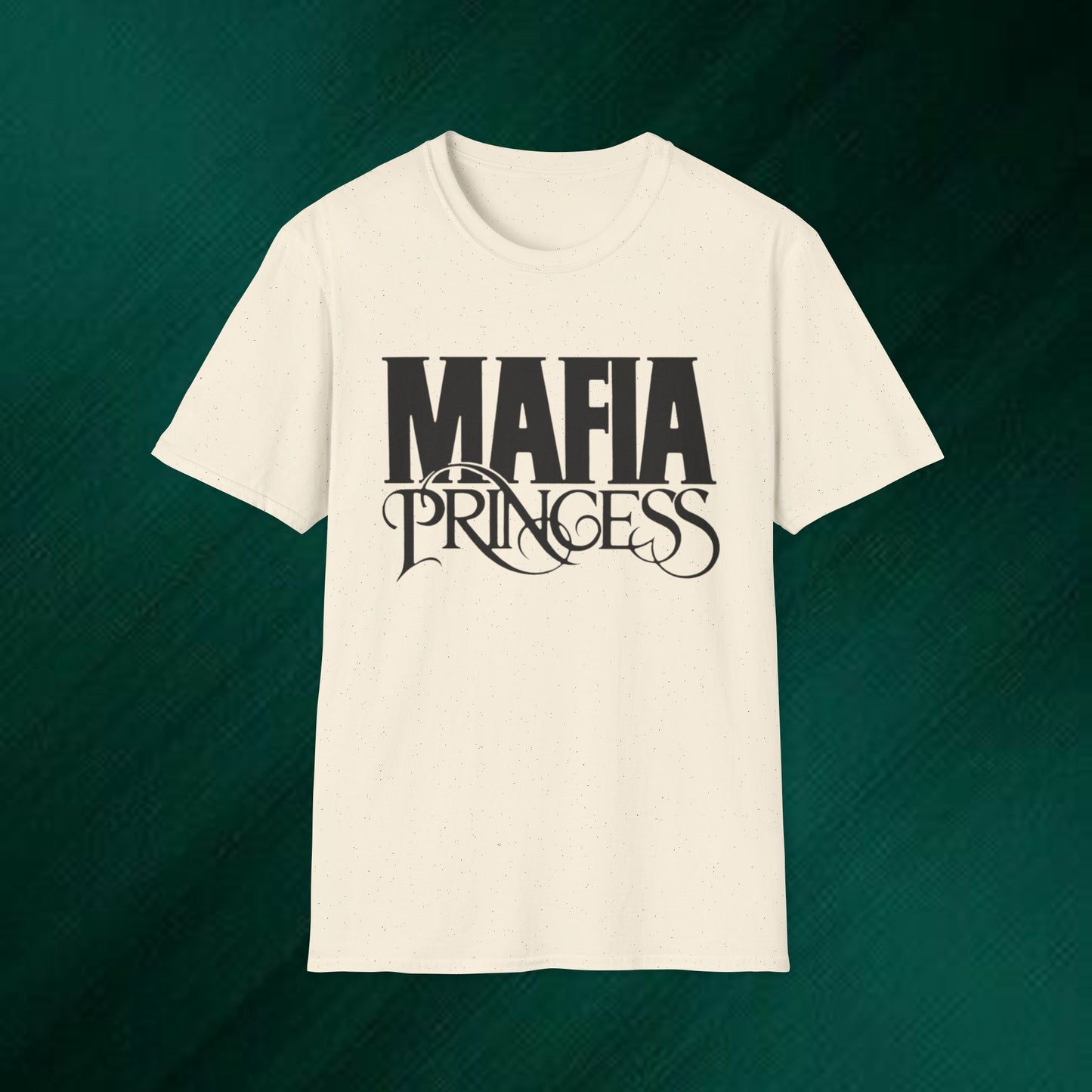 Mafia Princess T‑Shirt — Bold Vintage Script Graphic Tee for Women