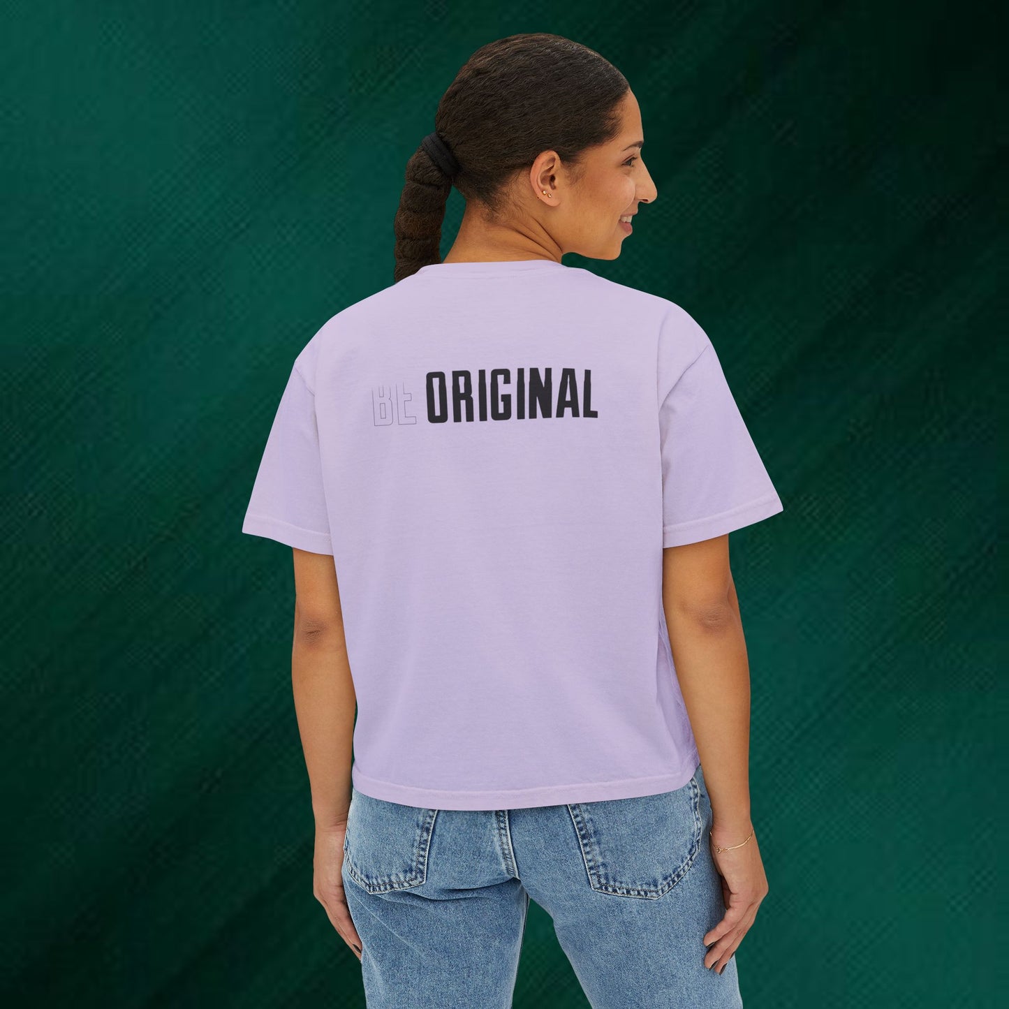 Peeking Black Cat Tee | boxy women's tee