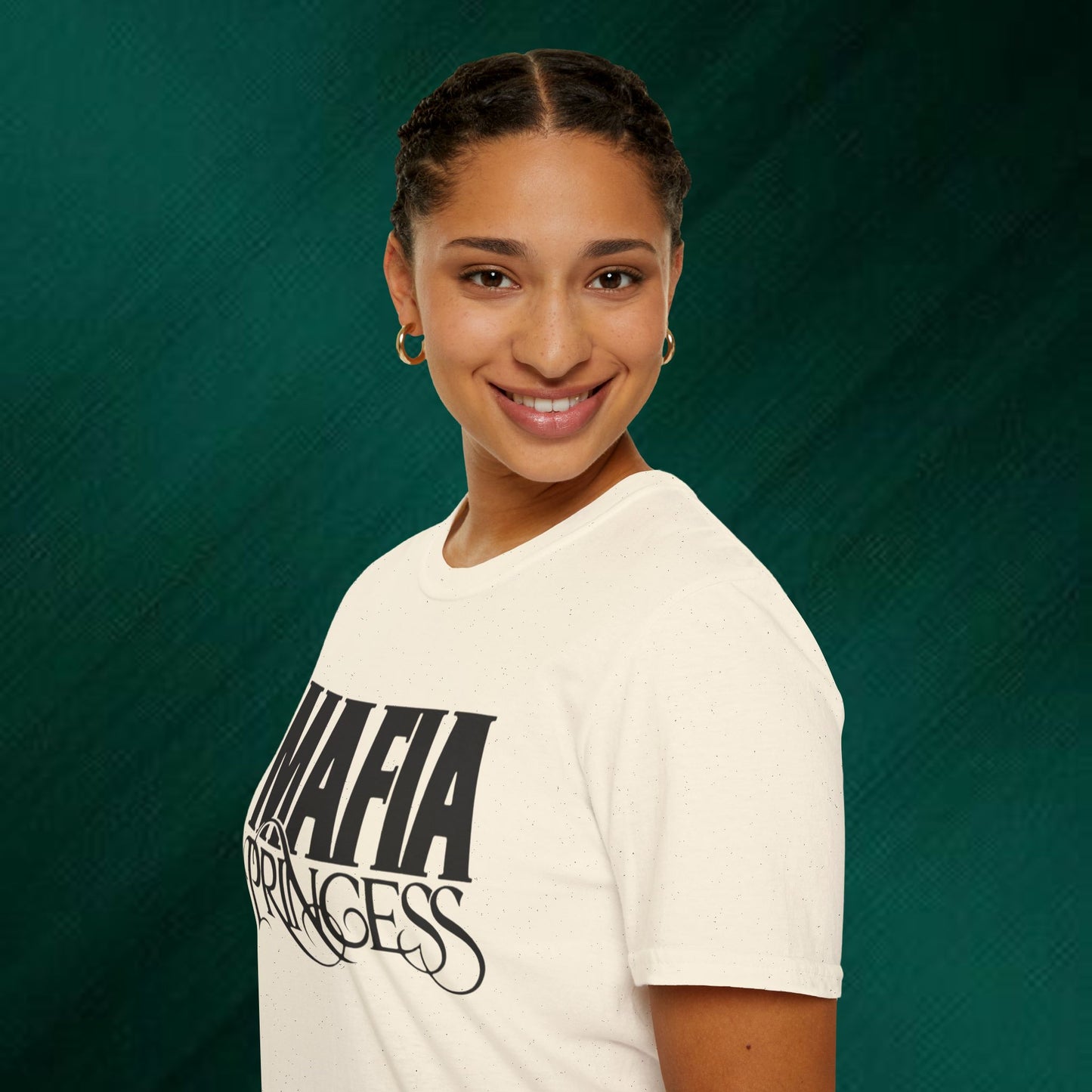 Mafia Princess T‑Shirt — Bold Vintage Script Graphic Tee for Women