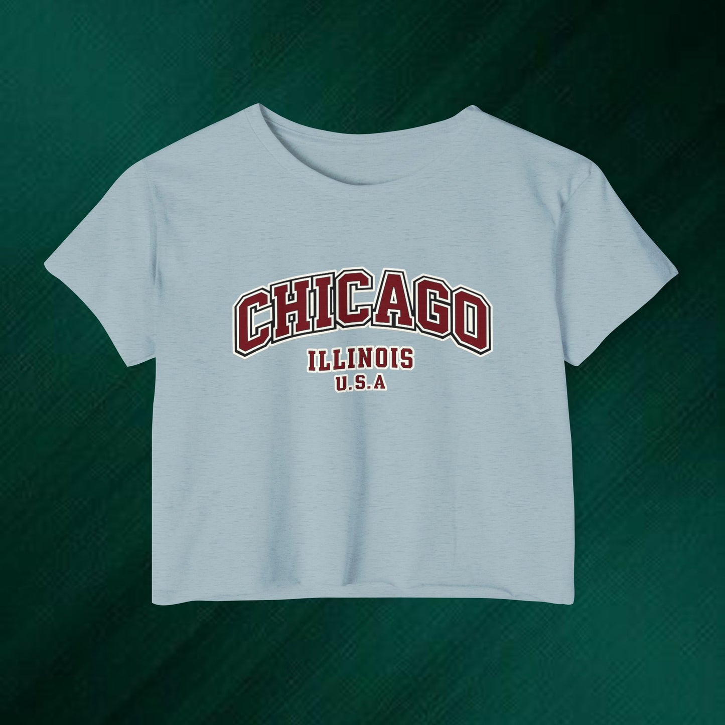 Chicago Illinois Crop Top — Women's Festival City Tee