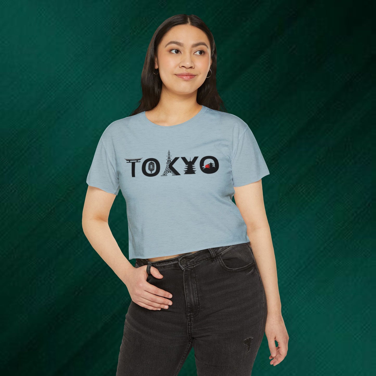 Tokyo Graphic Crop Top — Women's Festival Tee