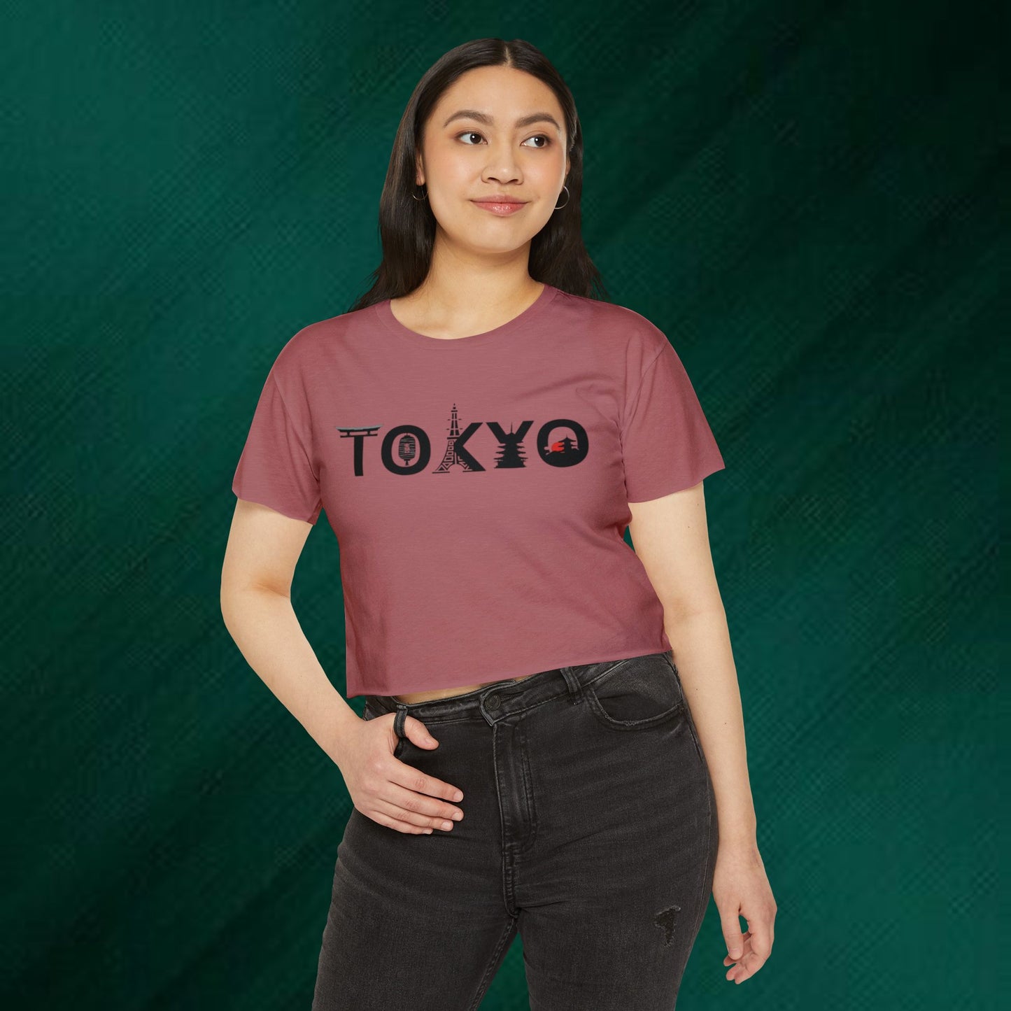 Tokyo Graphic Crop Top — Women's Festival Tee