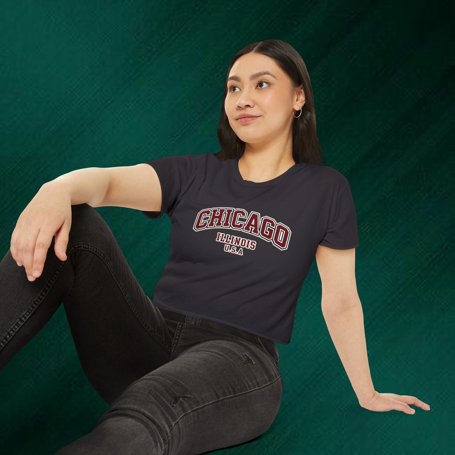 Chicago Illinois Crop Top — Women's Festival City Tee