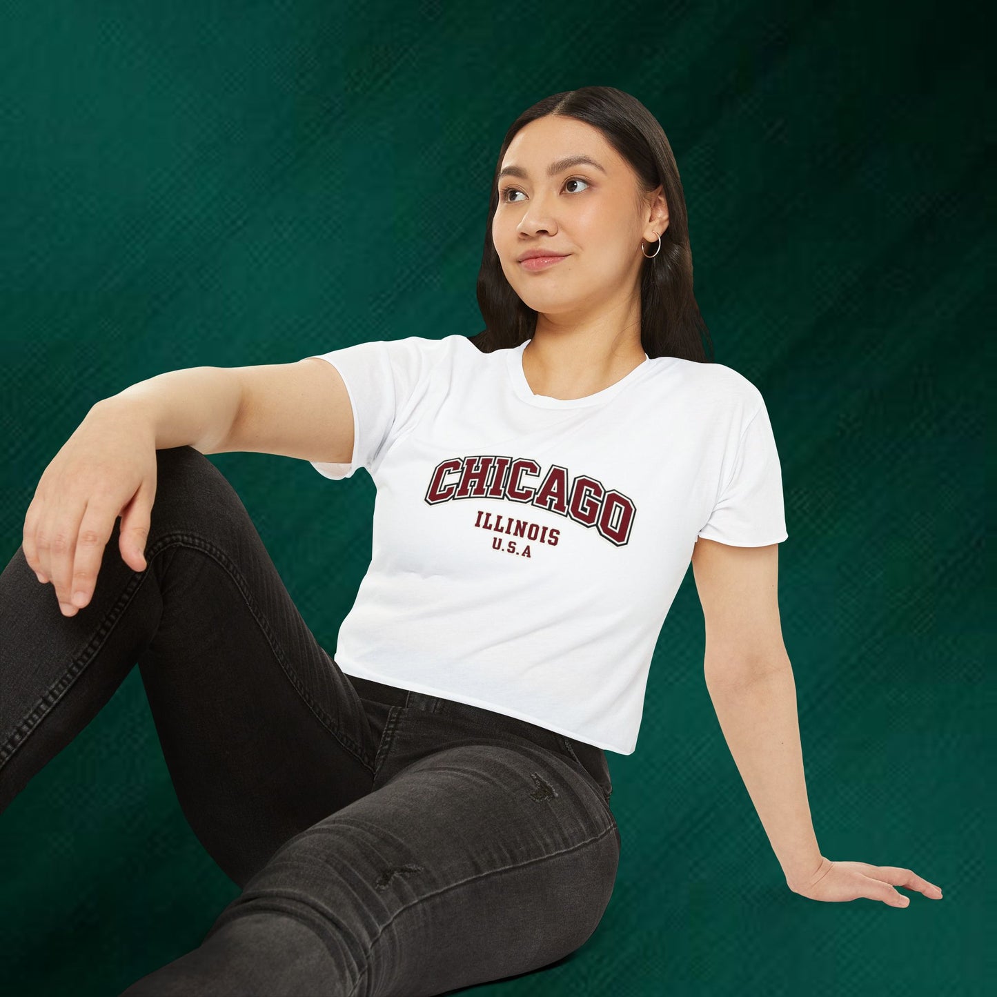 Chicago Illinois Crop Top — Women's Festival City Tee
