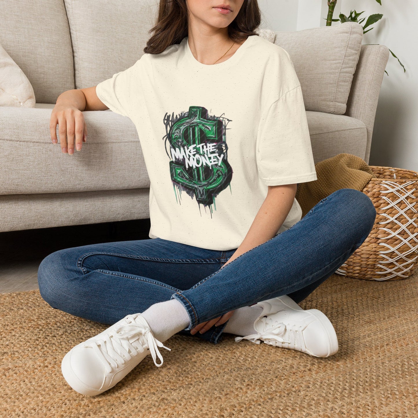 Make The Money Graphic T-Shirt — Streetwear Dollar Sign Design