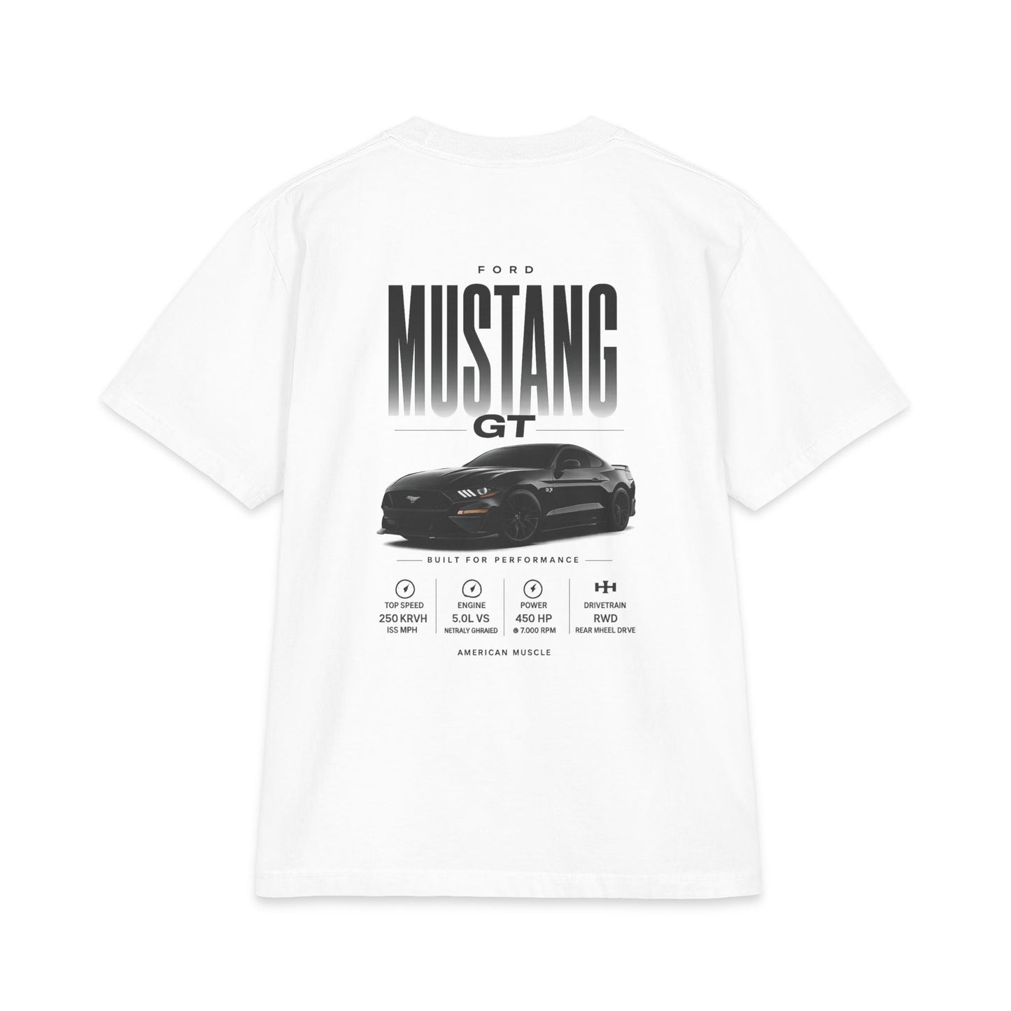 Mustang GT T‑Shirt — Classic & Modern Mustang Car Tee